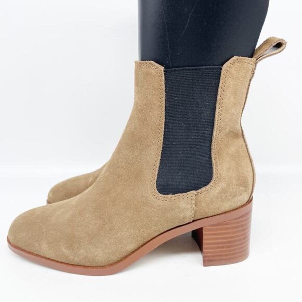 Steve Madden Women's Rhiannon Chelsea Boot‎ Cognac Suede Size 6.5M - Picture 5 of 15